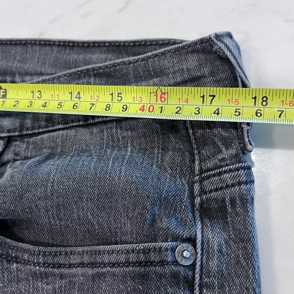 Levis 569 Loose Straight Fit Jeans‎ Mens 34x36 Black Wash Denim Pants READ